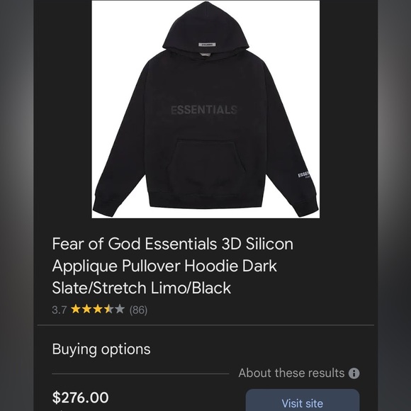 Essentials Fear Of God authentic hoodie. Size medium. - Picture 7 of 7